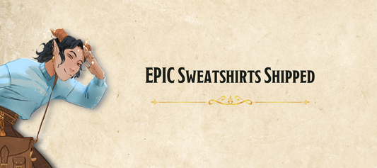 EPIC Sweatshirt Shipping Progress
