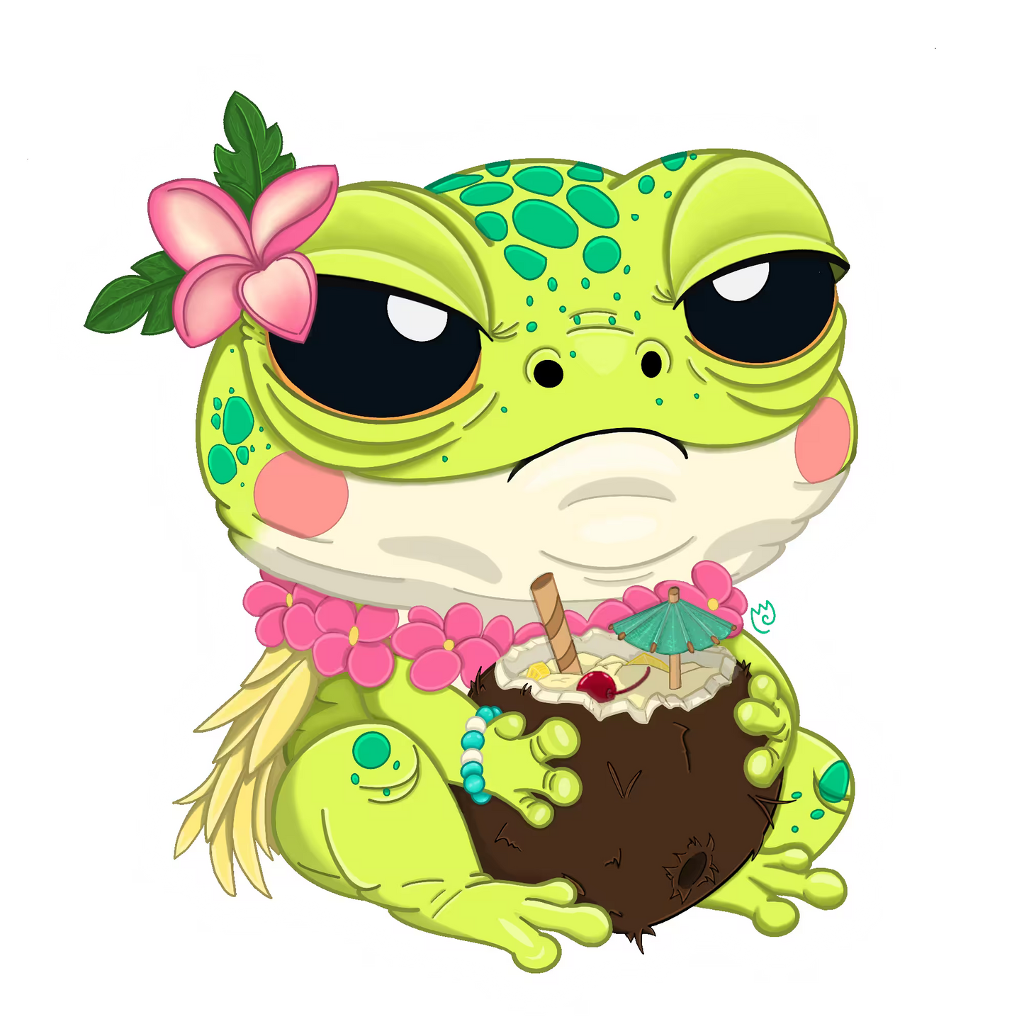 Mama Frog Sticker